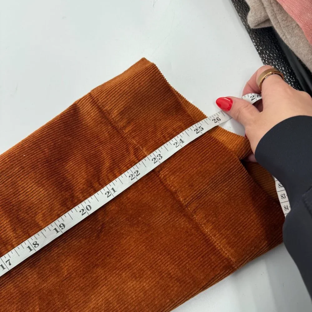 Anthropologie Maeve The Colette Corduroy Crop Wide-Leg Pants Size 25 - Picture 14 of 14